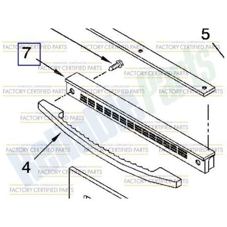 Whirlpool WP74003653 Whirlpool Trim- Door WP74003653